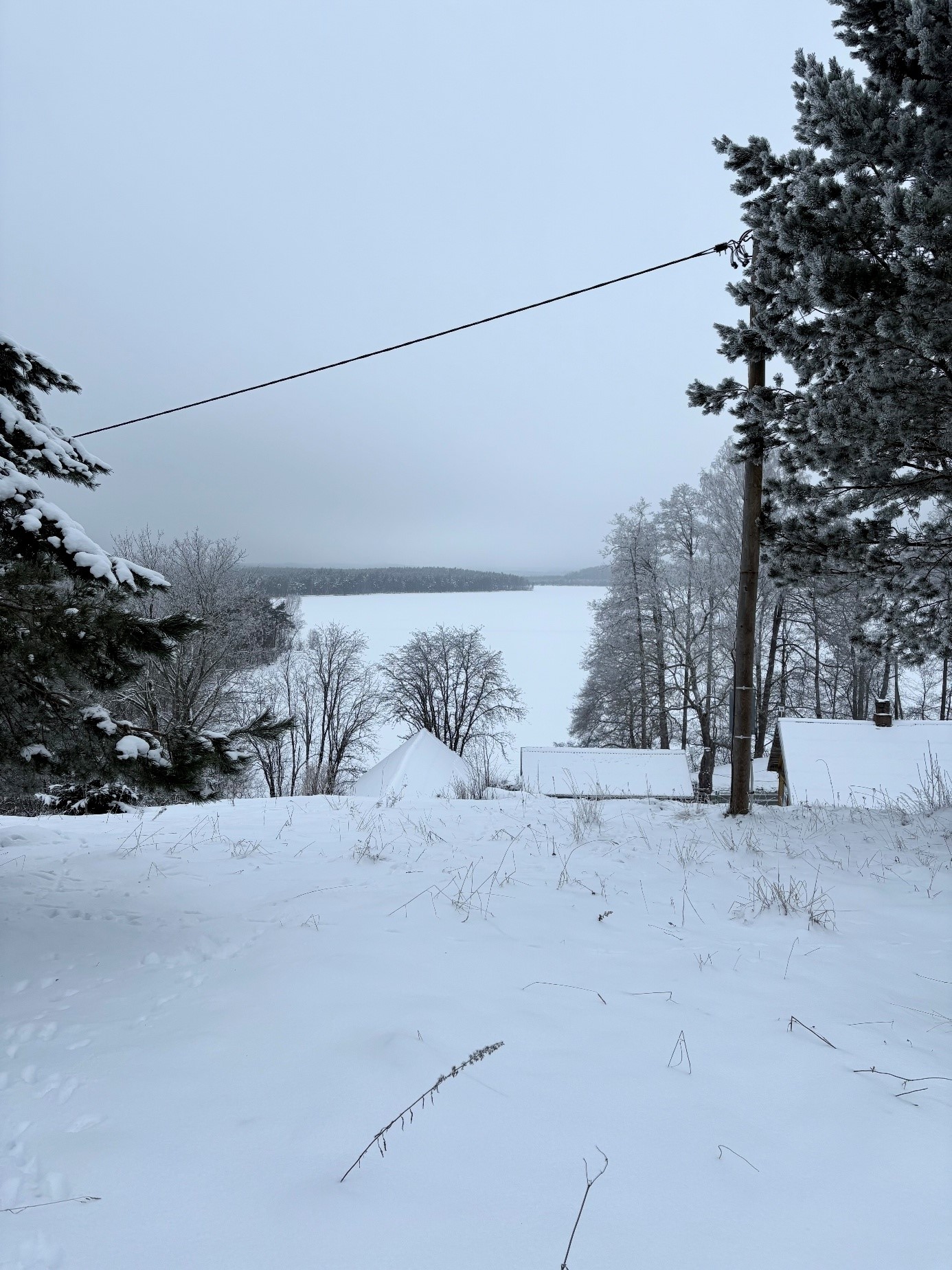 talvine vaade Uljaste järelvel